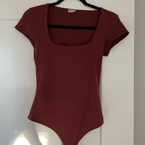 Free People Square Neck Bodysuit - Brown